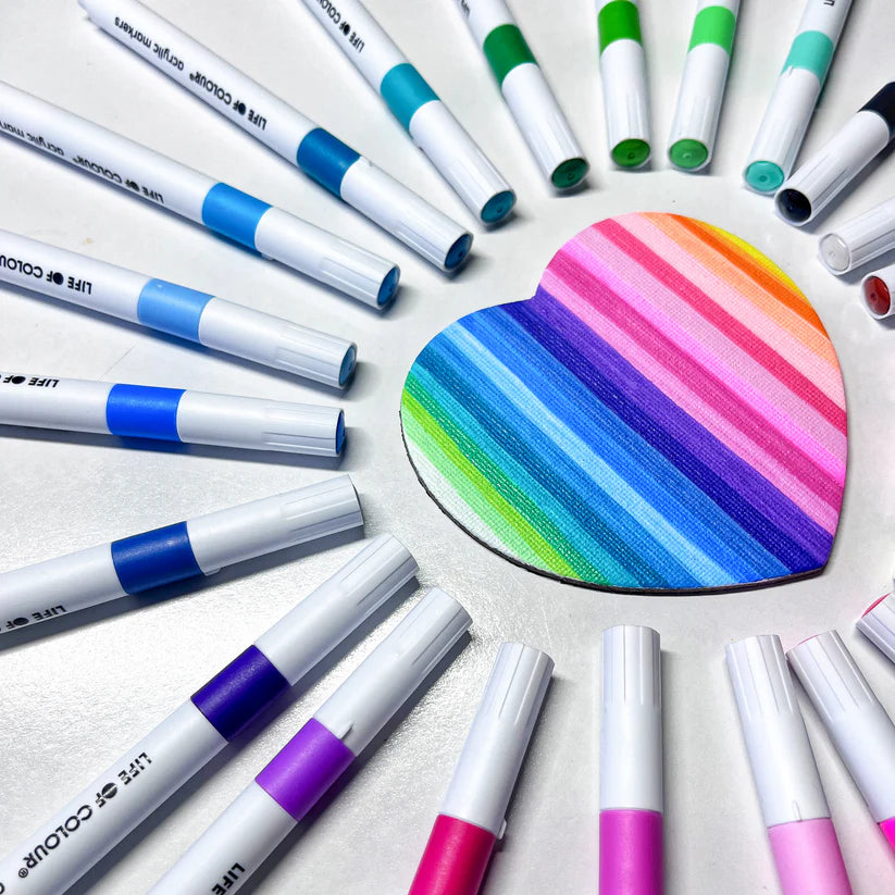 Life of Colour - Acrylic Markers Tutti Fruity - set of 24