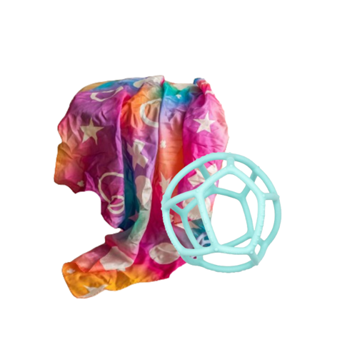 Play Silk And Sensory Ball Set - Mint