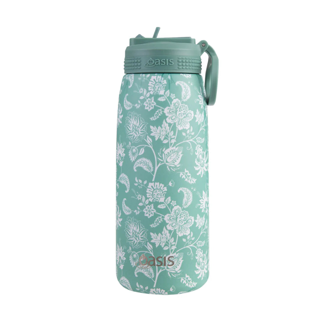 Oasis - Stainless Steel Double Wall Insulated Sport Bottle with Sipper Straw - 780ml
