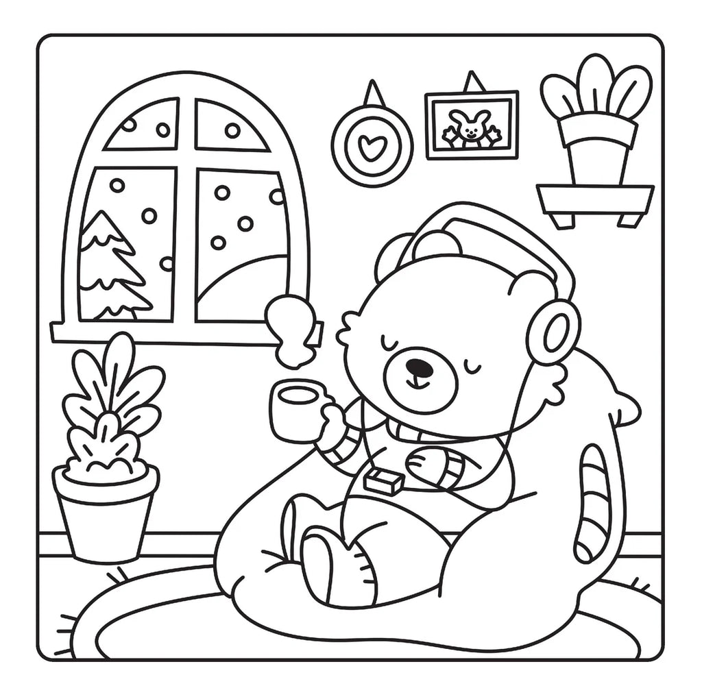 Book | Happy Days - Scooty Cuties Cosy Colouring Kit