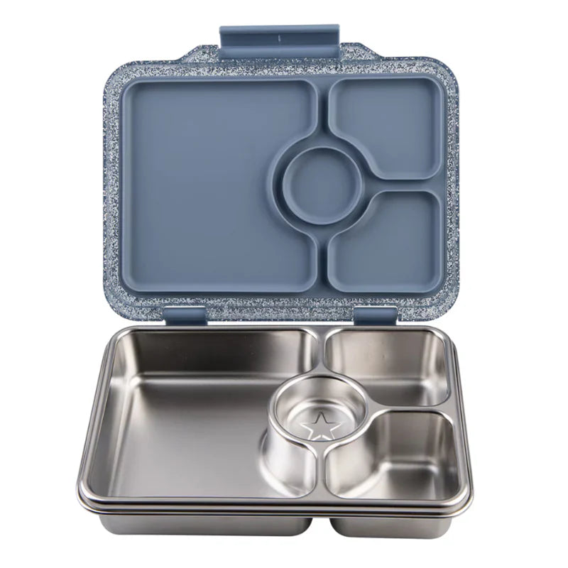 Yumbox Pret S/S Bento Box 4 Compartment - Paris Blue (Glitter)