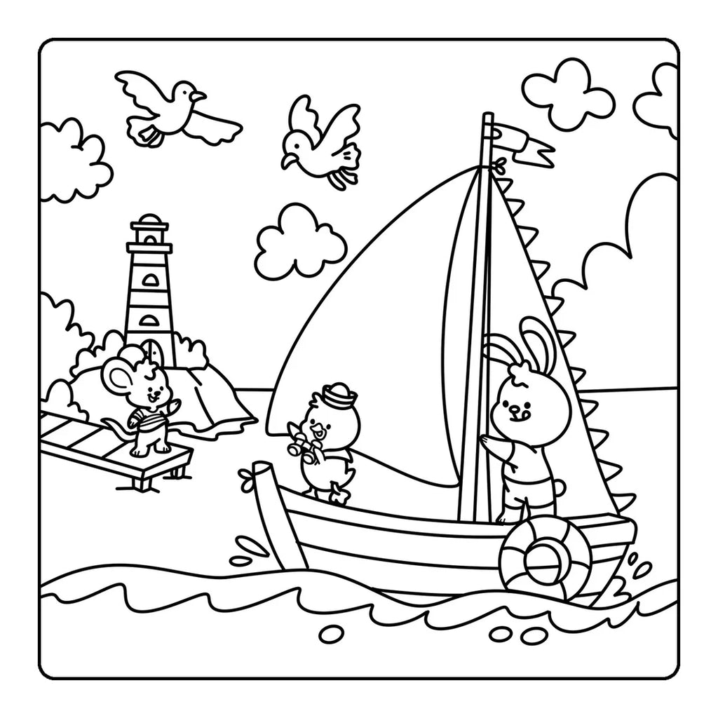Book | Happy Days - Little Cuties Cosy Colouring