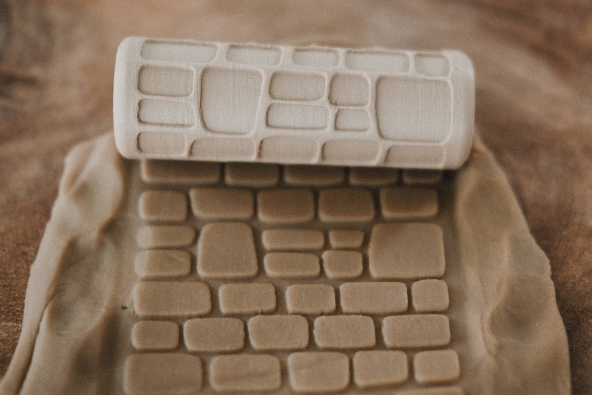 Kinfolk Pantry - Cobblestone Path Roller - Pattern Playdough Roller