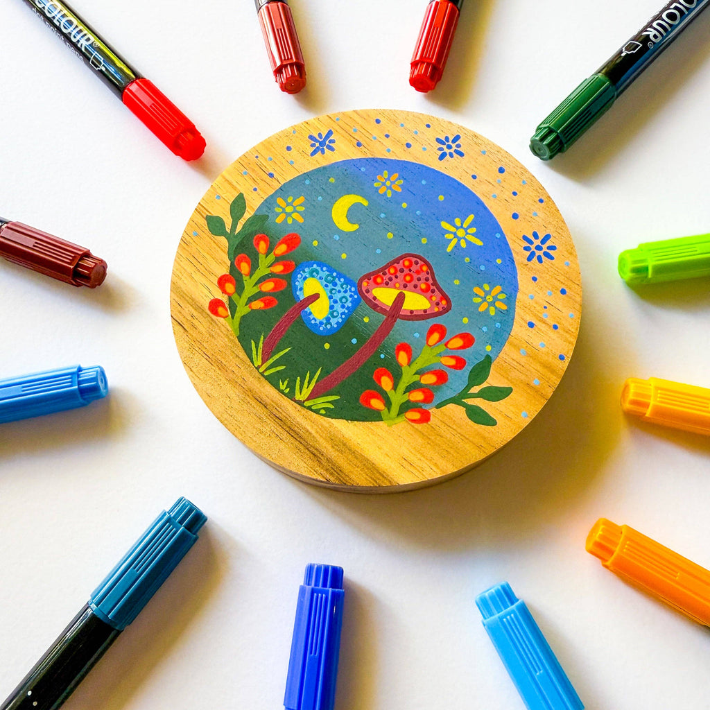 Life of Colour - Wild Dots Acrylic Paint Pens -  Set of 12 Earth Colours