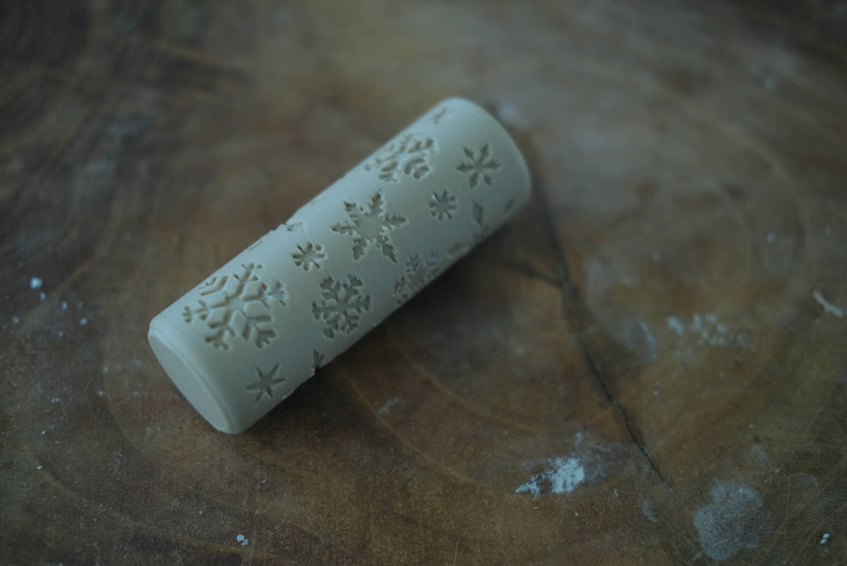 Kinfolk Pantry - Snowflake Roller - Eco Pattern Playdough Roller