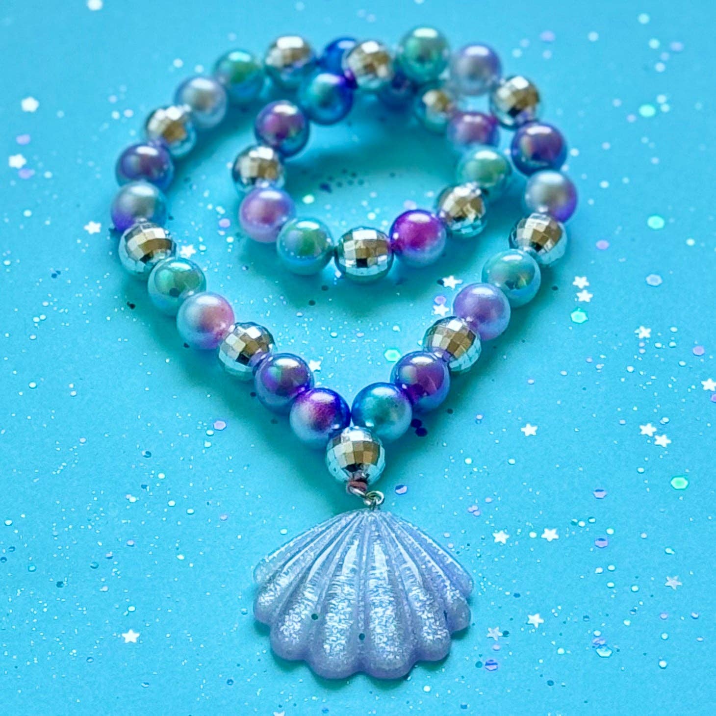 Sweet as Sugar Jewellery Beaded Necklace Seashell