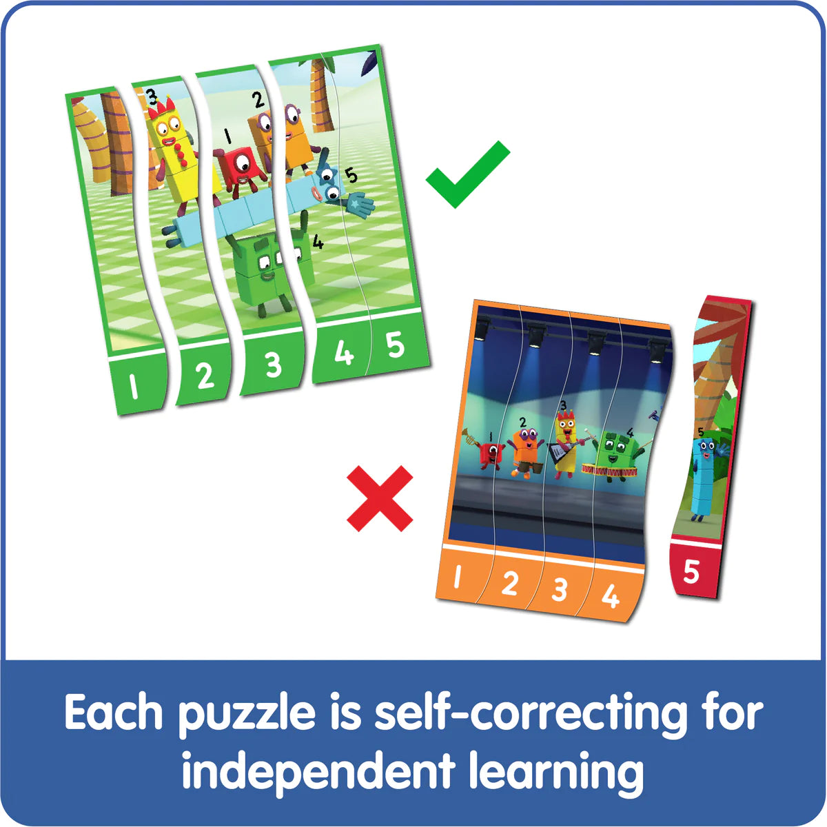 Hand2Mind - Numberblocks Sequencing Puzzle Set