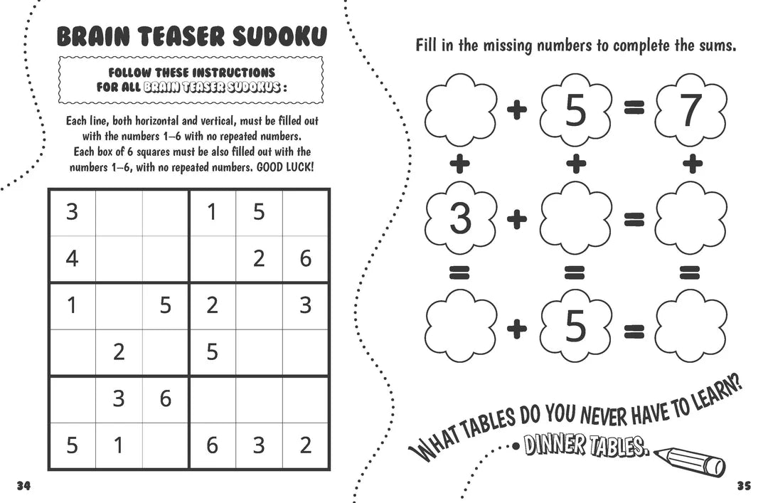 Book | Brain-Busting Puzzles for Kids - Number Puzzles