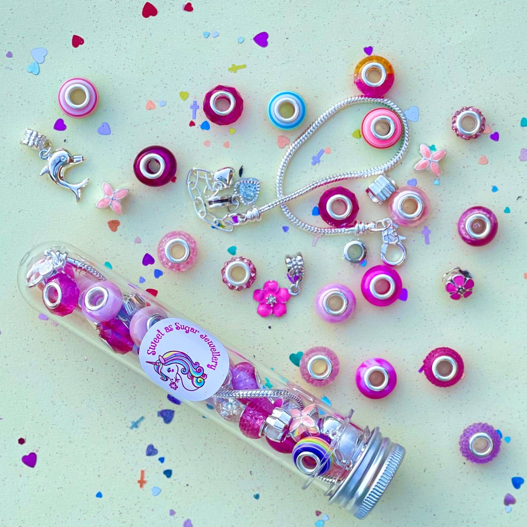 Sweet as Sugar Jewellery Making Kit Charm Bracelet Set