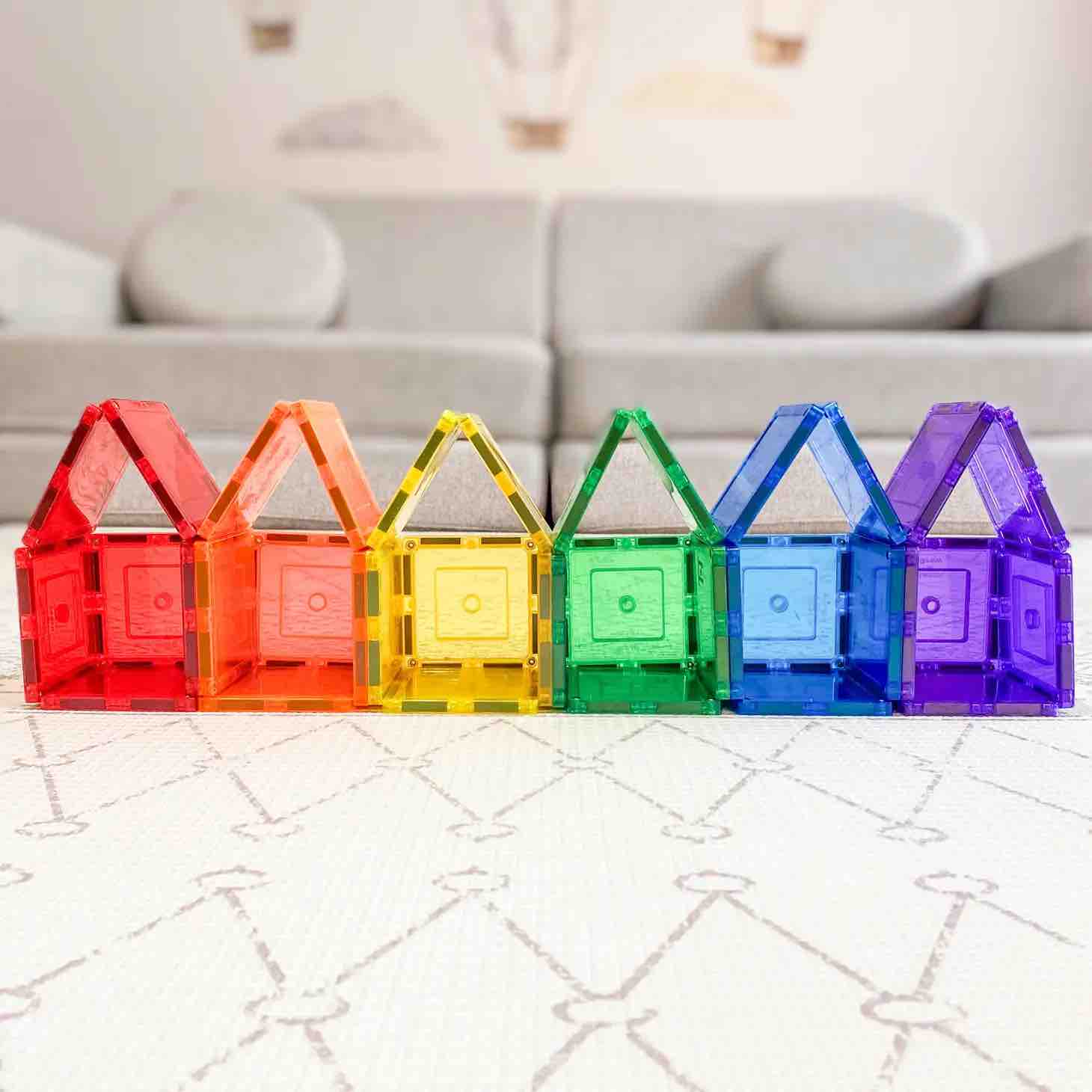 Learn & Grow Magnetic Tiles - Small Square Pack - 36 piece