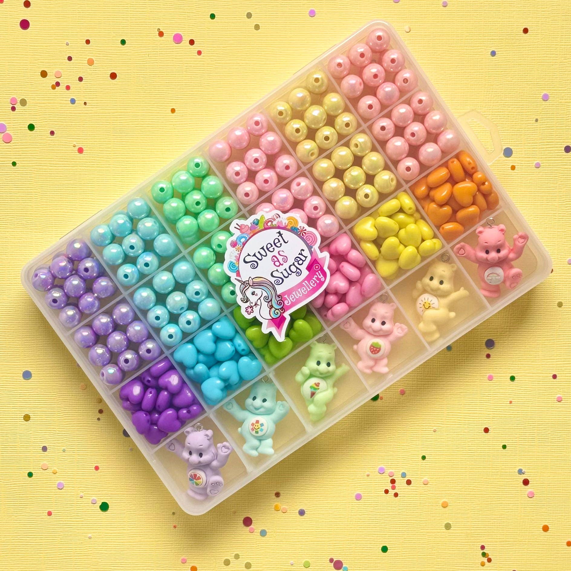 Sweet as Sugar Jewellery Making Kit Large Rainbow Bear