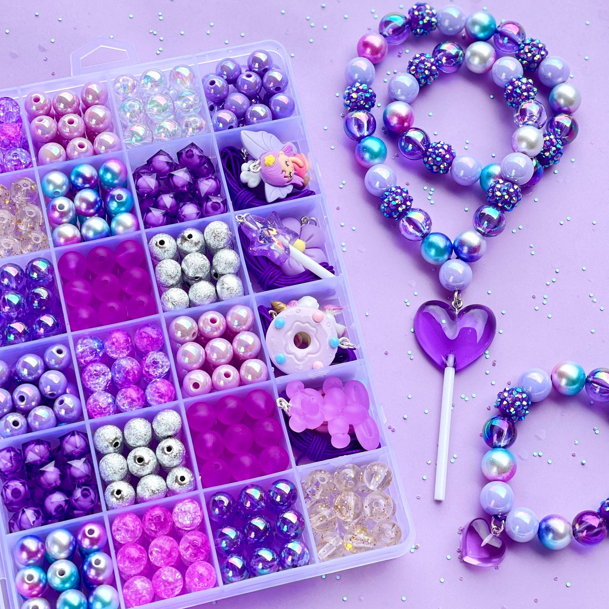Sweet as Sugar Jewellery Making Kit Large Purple Passion