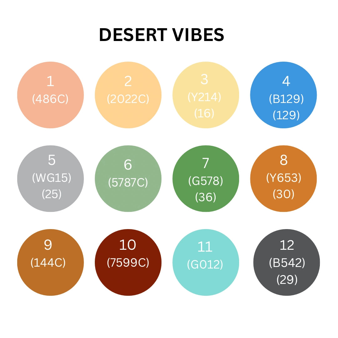 Life of Colour - Desert Vibes Brush Tip Acrylic Paint Pens - Set of 12