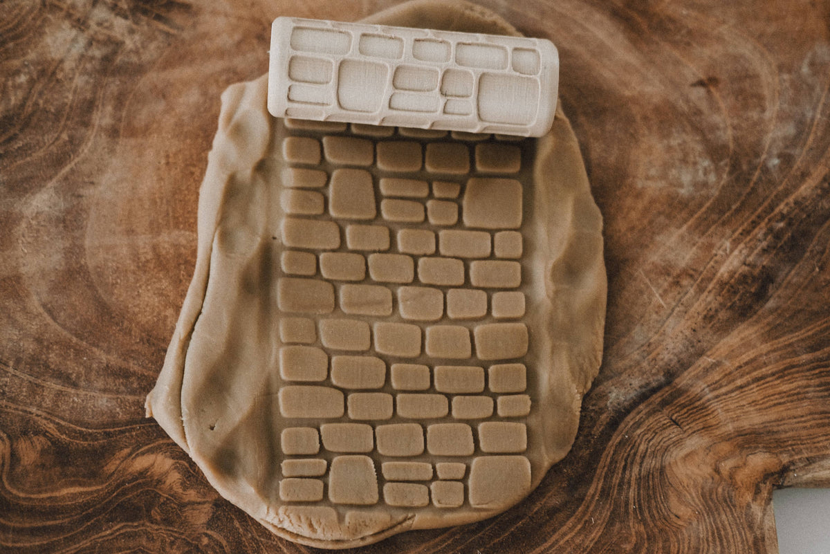 Kinfolk Pantry - Cobblestone Path Roller - Pattern Playdough Roller