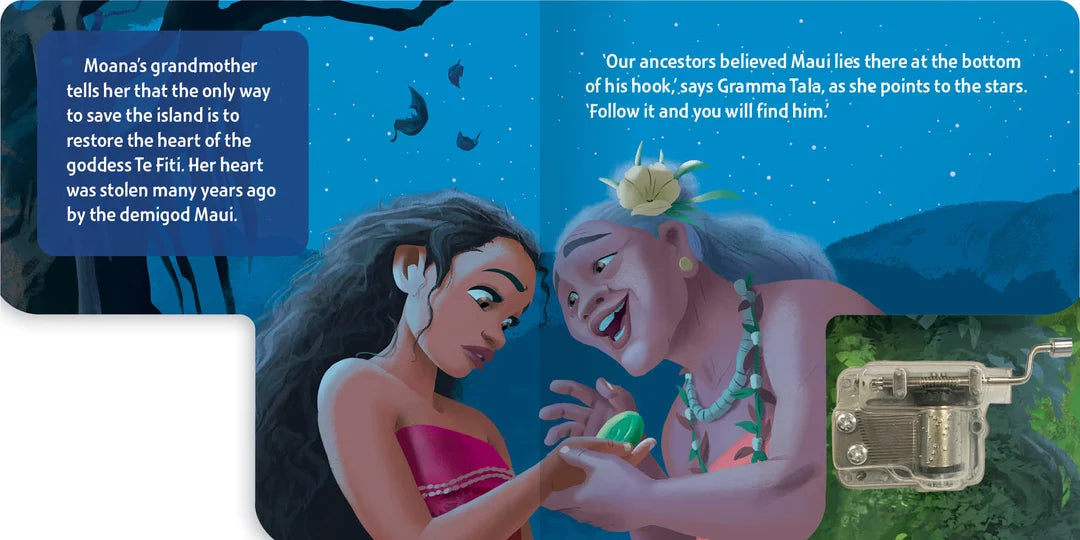 Book | Disney Moana - Wind-Up Music Box Book