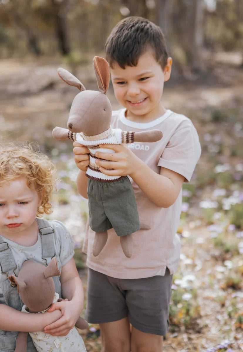 Rugaroo - My First Mate, Jack | Large Kangaroo Doll (Cotton Australian Plush Toy)