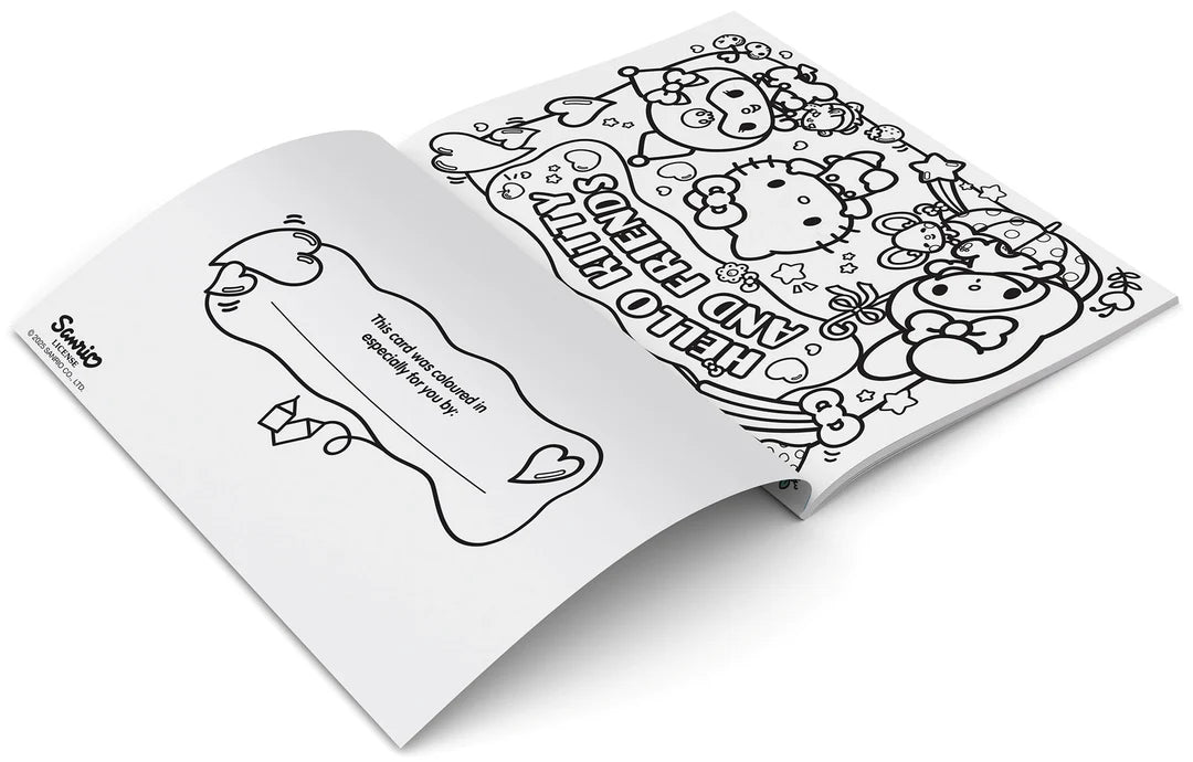 Book | Hello Kitty and Friends - Colour-Your-Own Greeting Cards and Gift Tags
