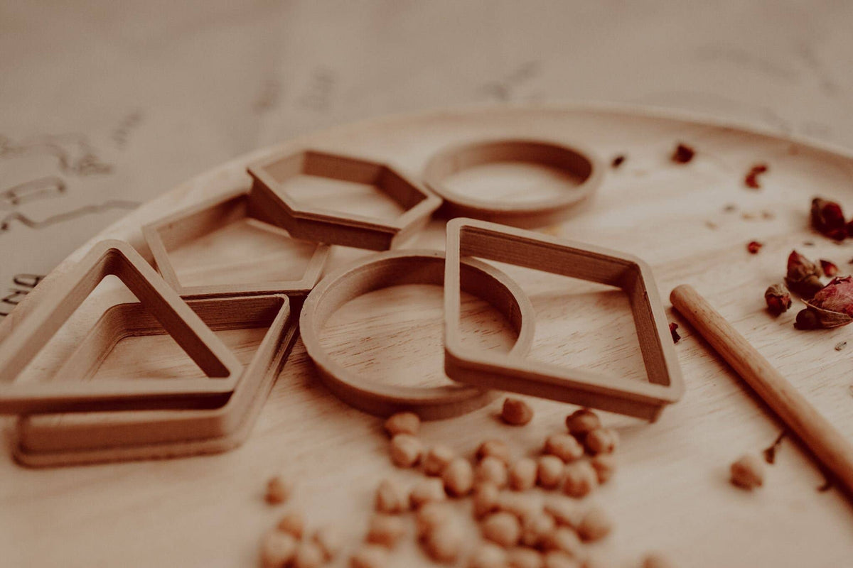 Kinfolk Pantry - Shapes Cutter Set - Eco Playdough Learning Tool