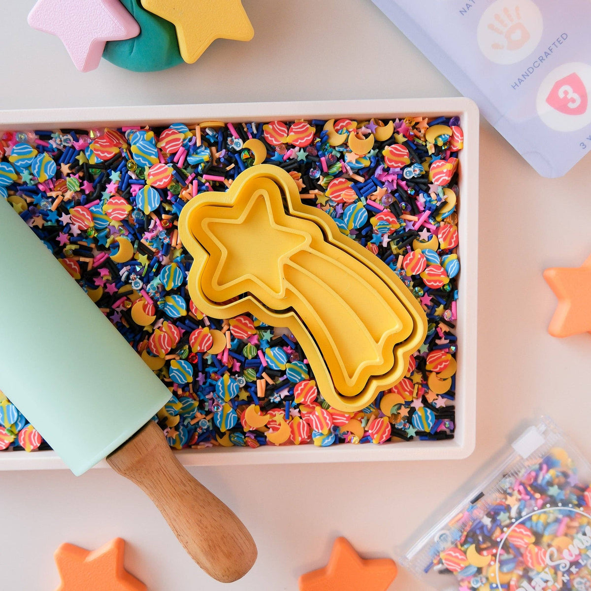 Play Sense - Eco Playdough Stamp | Limited Edition | Shooting Star