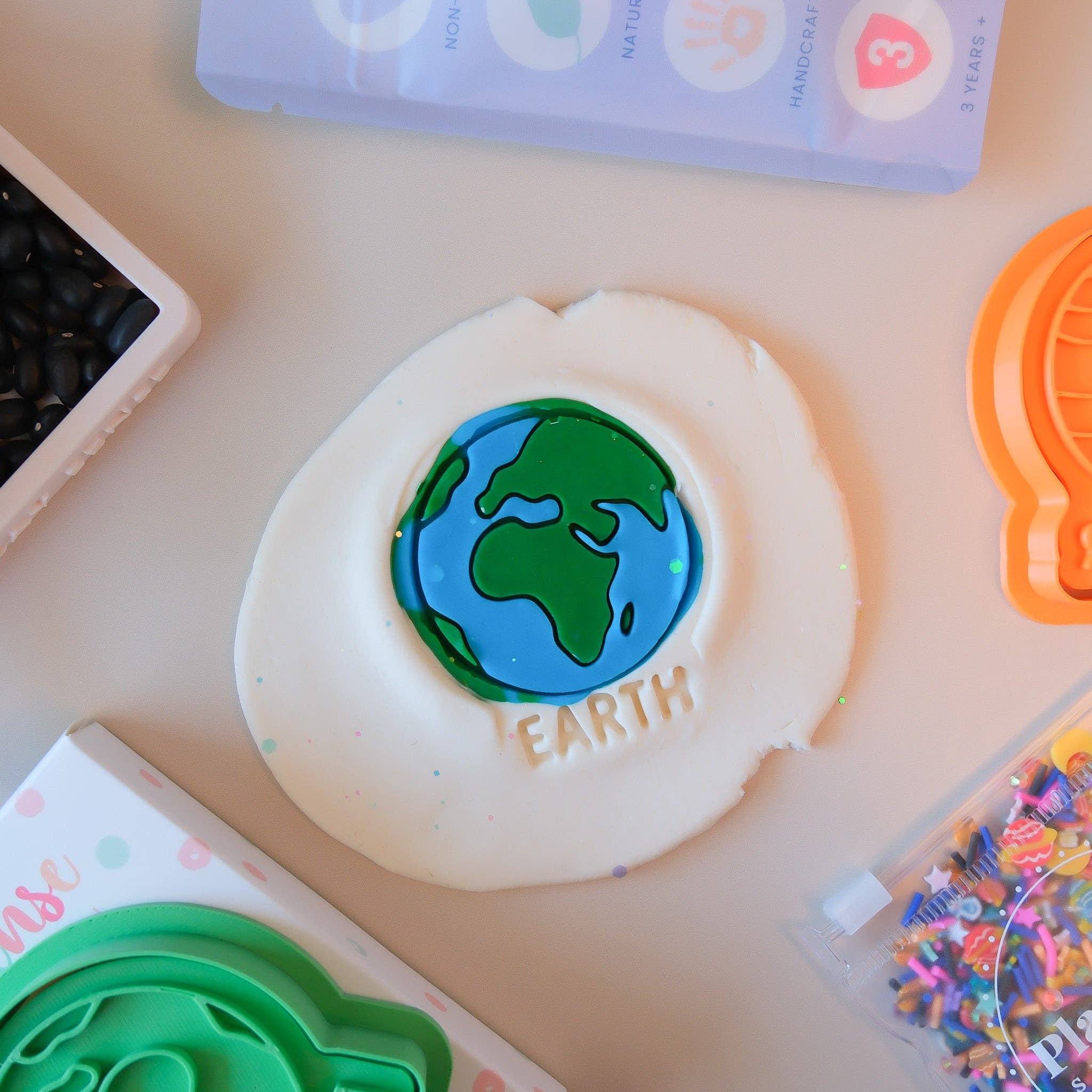 Play Sense - Eco Playdough Stamp | Limited Edition | Earth