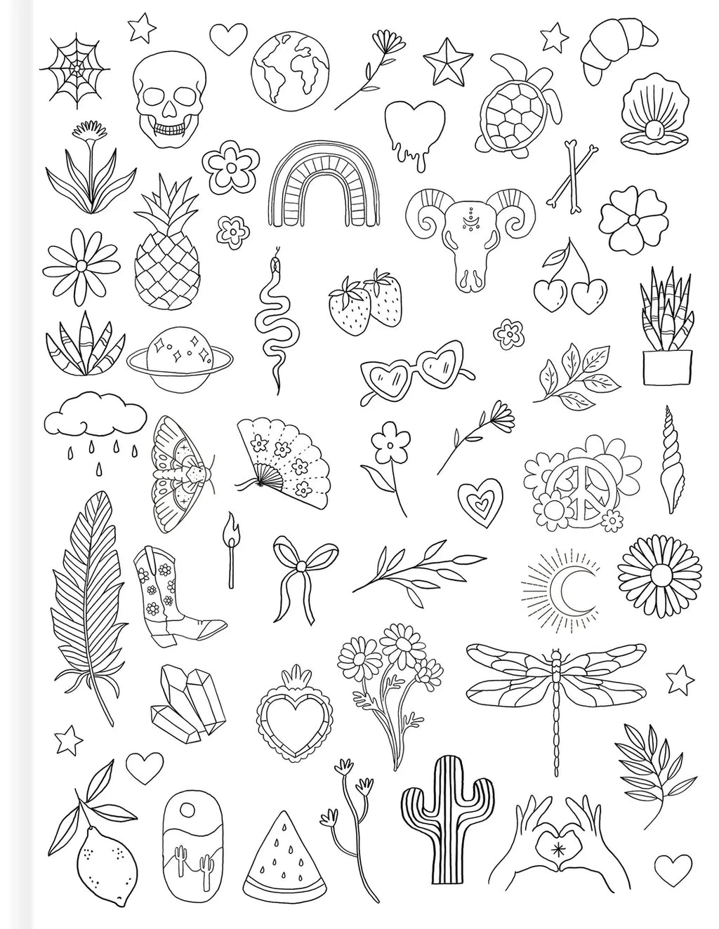 Book | Tattoo Activity Book - Delicate Designs
