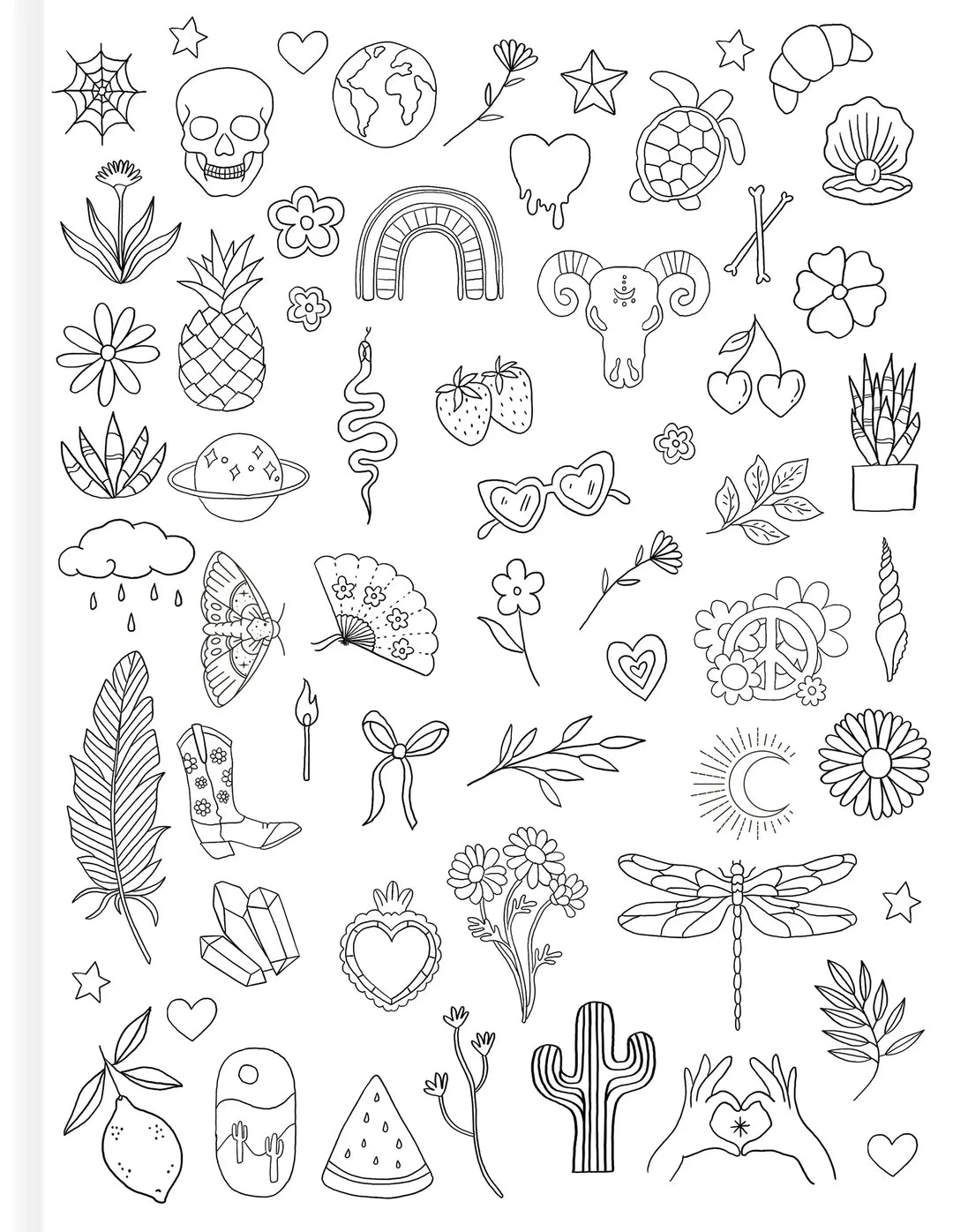 Book | Tattoo Activity Book - Delicate Designs