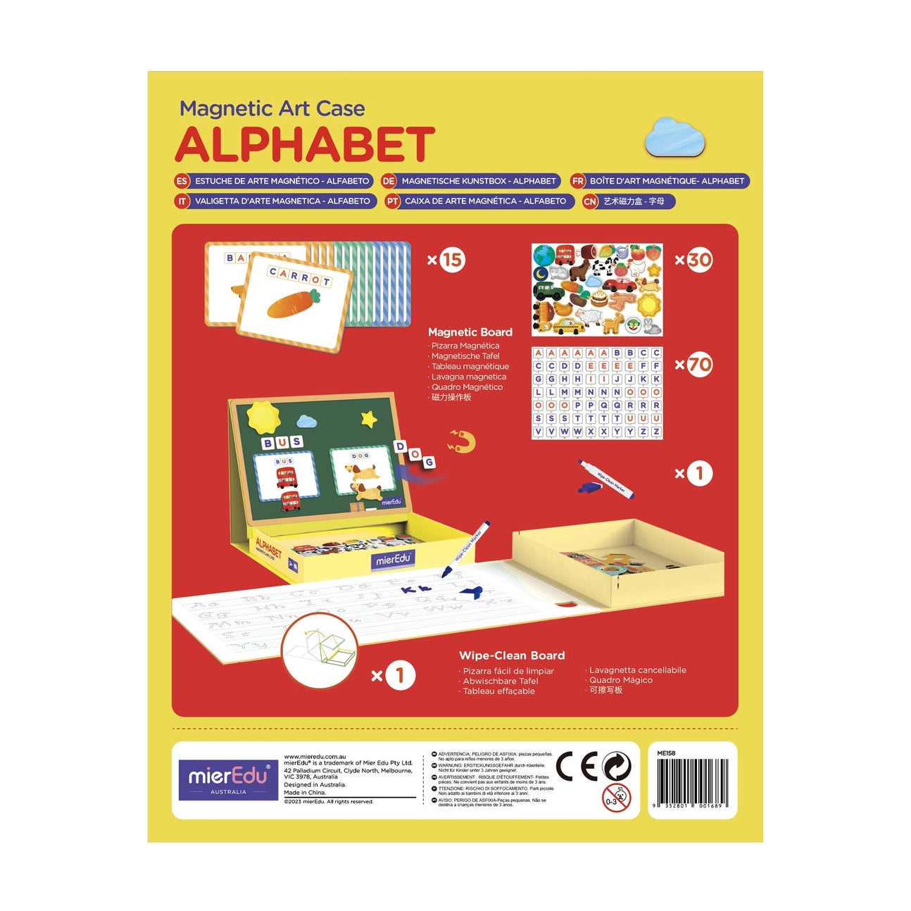 MierEdu - Magnetic Art Cases - Alphabet