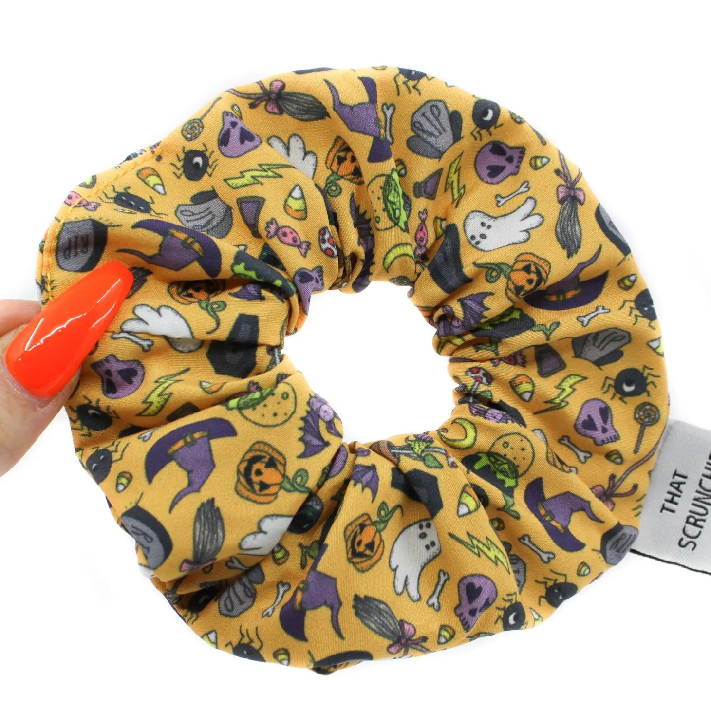 That Scrunchie Girl Co. - Halloween Candy Hair Scrunchie