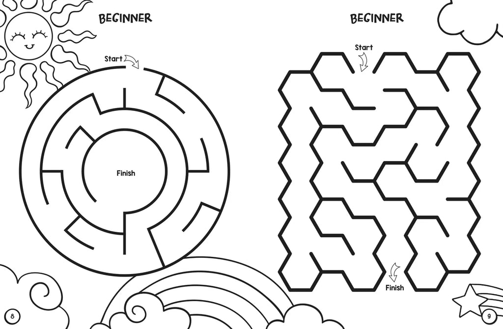 Book | Colouring and Mazes - Unicorns