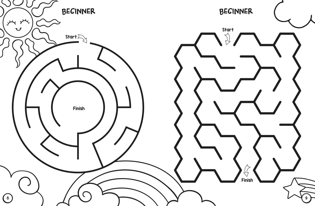 Book | Colouring and Mazes - Unicorns