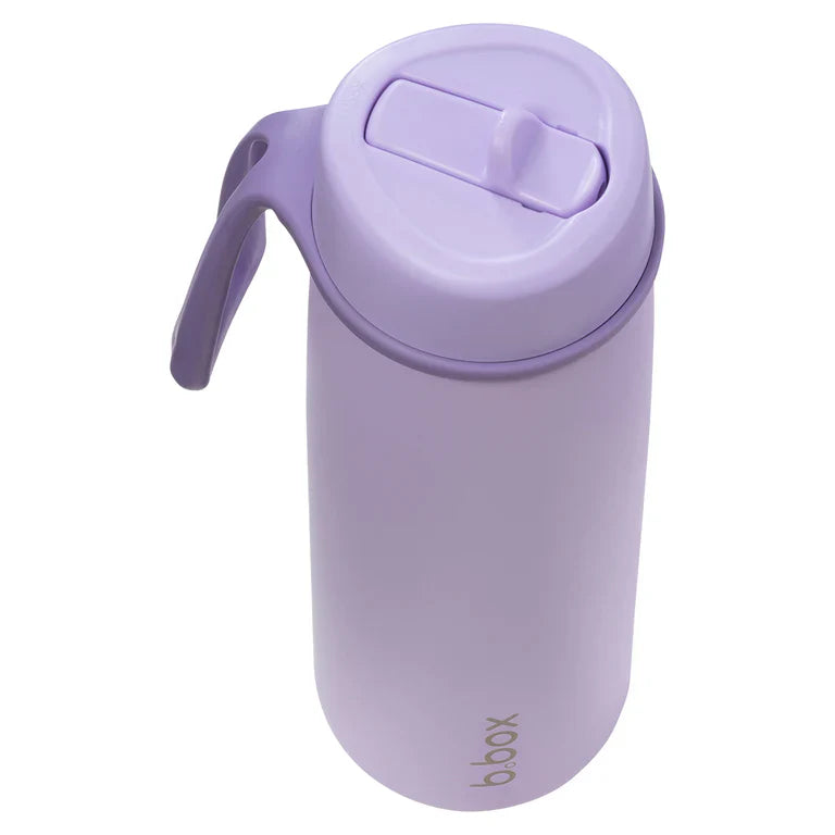 b.box Insulated Flip Top Bottle - 690ml - Lilac Love