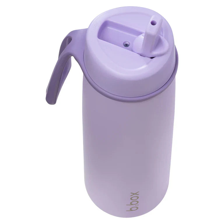 b.box Insulated Flip Top Bottle - 690ml - Lilac Love