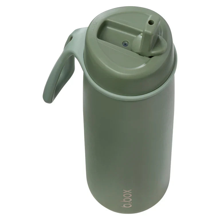 b.box Insulated Flip Top Bottle - 690ml - Olive