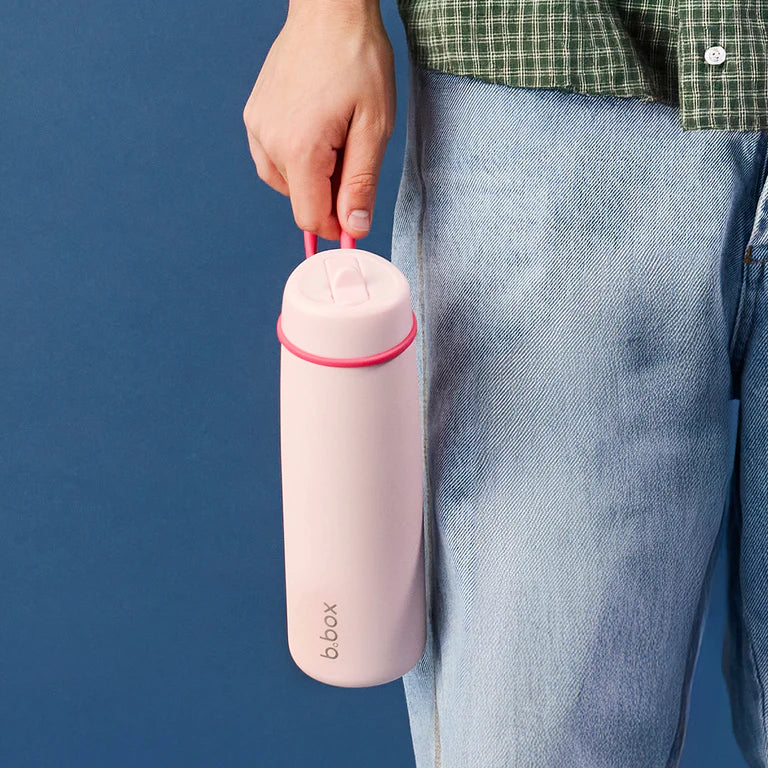 b.box Insulated Flip Top Bottle - 690ml - Pink Paradise