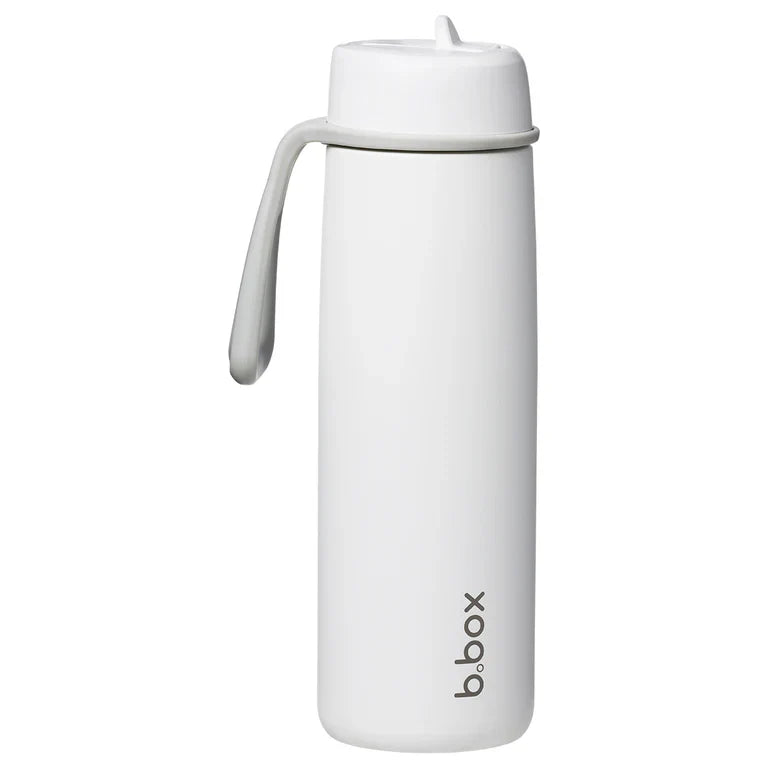 b.box Insulated Flip Top Bottle - 690ml - White Out