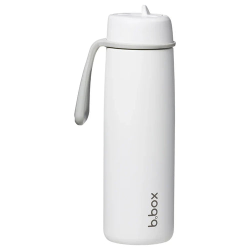b.box Insulated Flip Top Bottle - 690ml - White Out