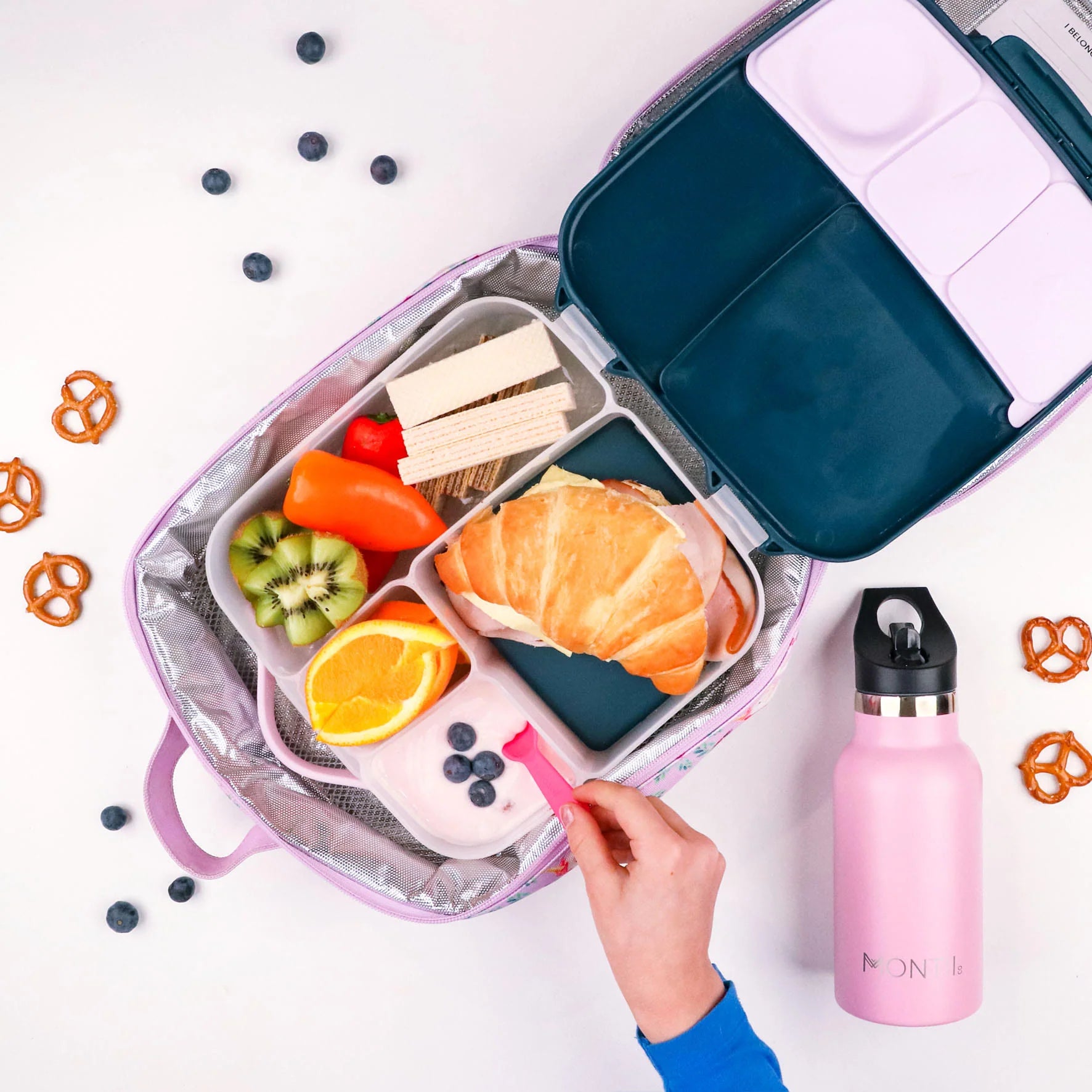 b.box Lunchbox - Indigo Rose