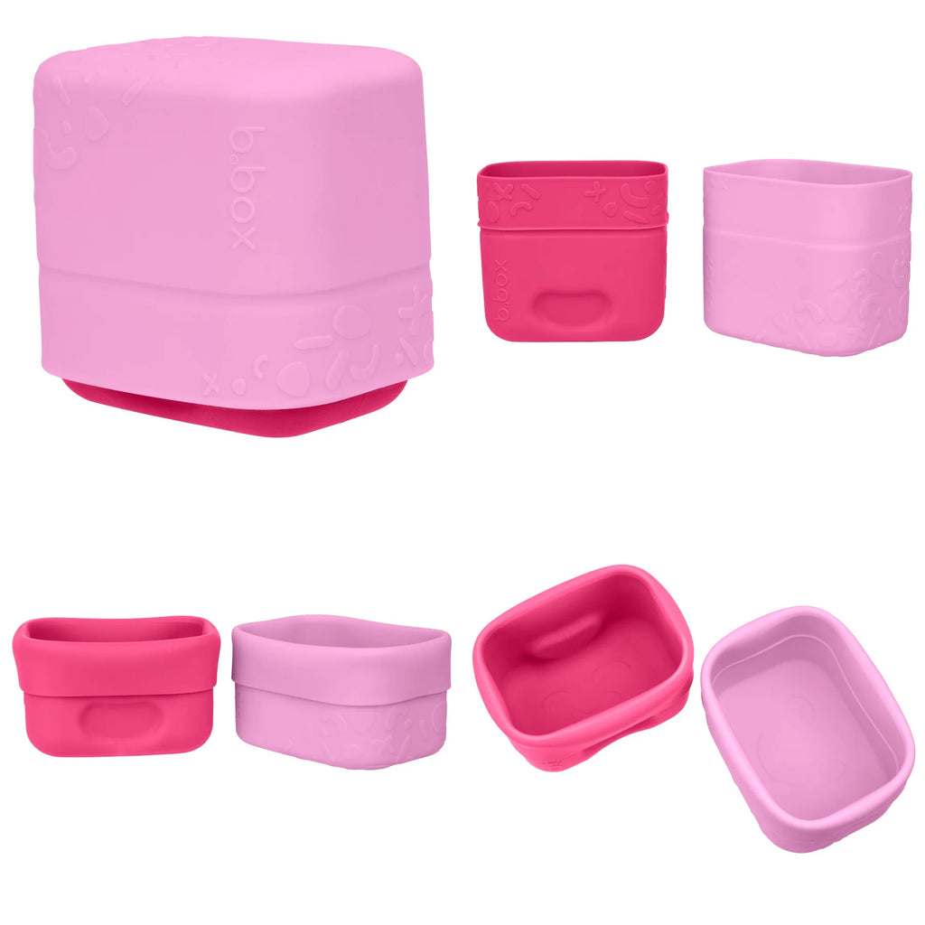 b.box Silicone Snack Cups - Berry
