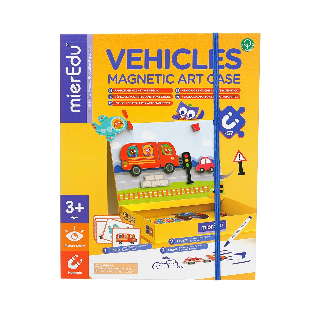 MierEdu - Magnetic Art Cases - Vehicles