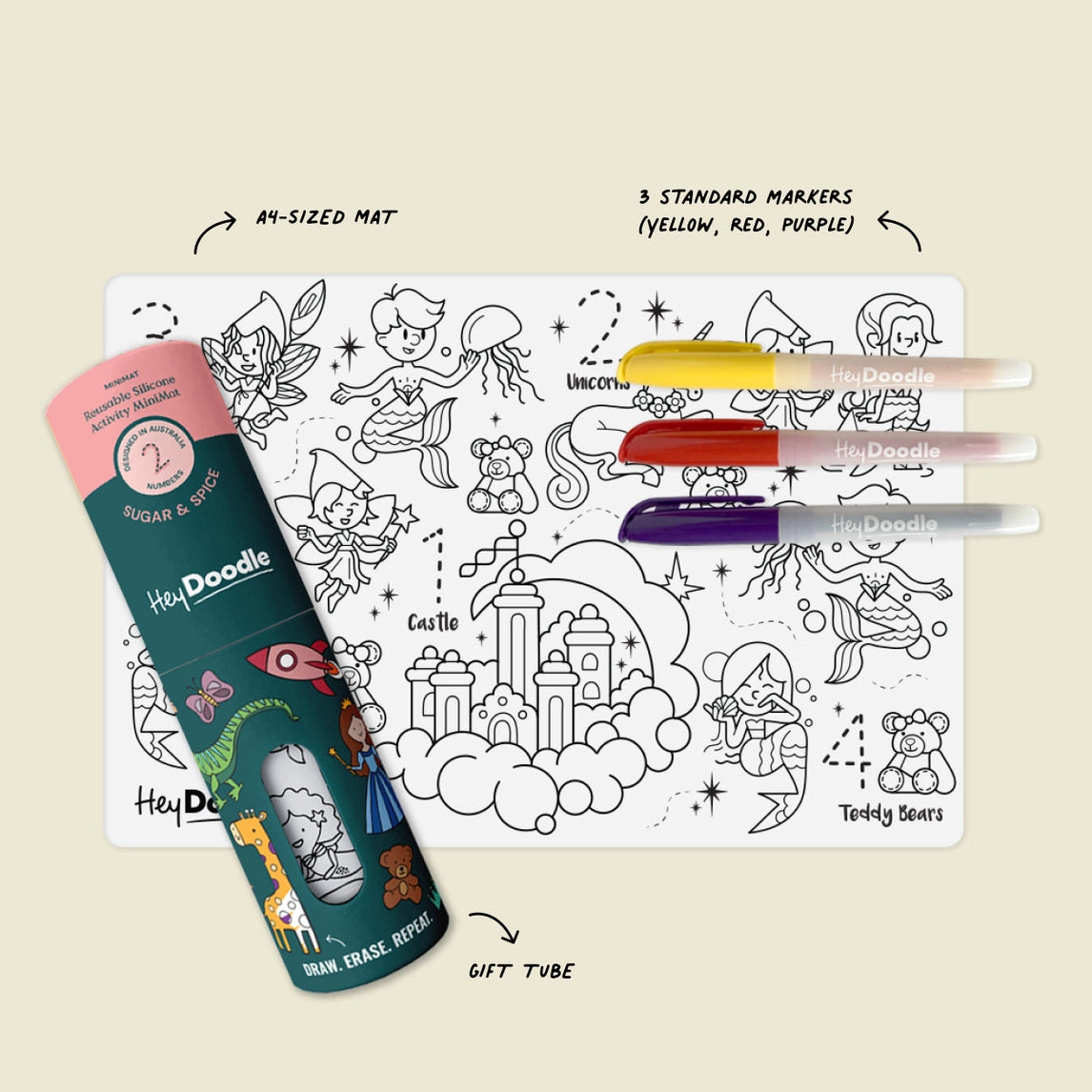 HeyDoodle Minimats - Sugar and Spice