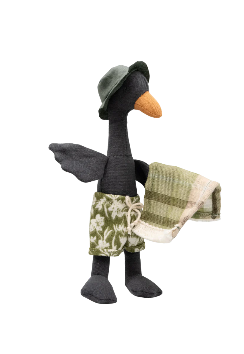 Rugaroo - Byron | The Sunbaking Black Swan | Coastal Plush Doll