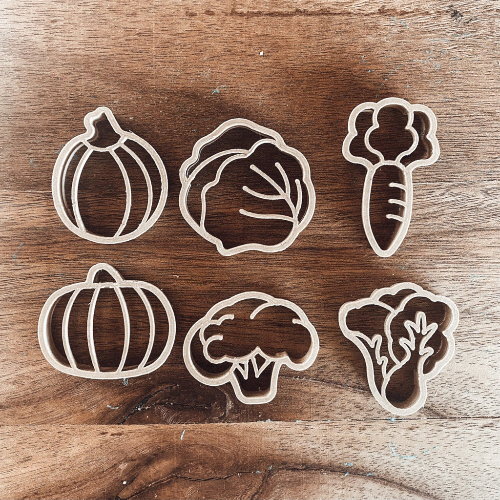 Kinfolk Pantry - Vegetable Cutter Set - Eco Playdough Tool