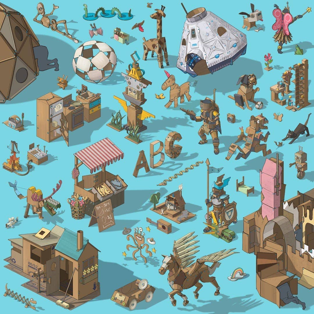 Create Kit | Makedo Cardboard Construction for 4-8 Makers