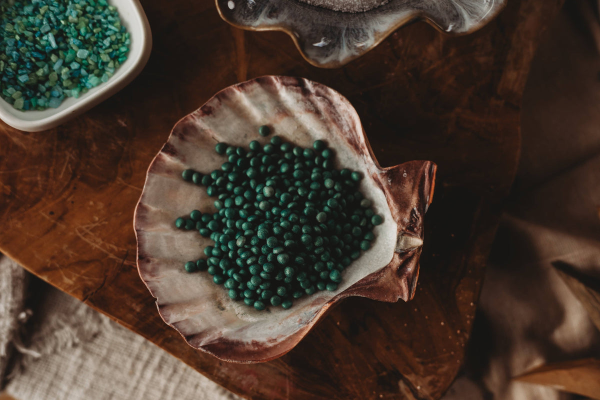 The Saltwater Collective - Deep Sea - Dark Green Pearlescent Drops