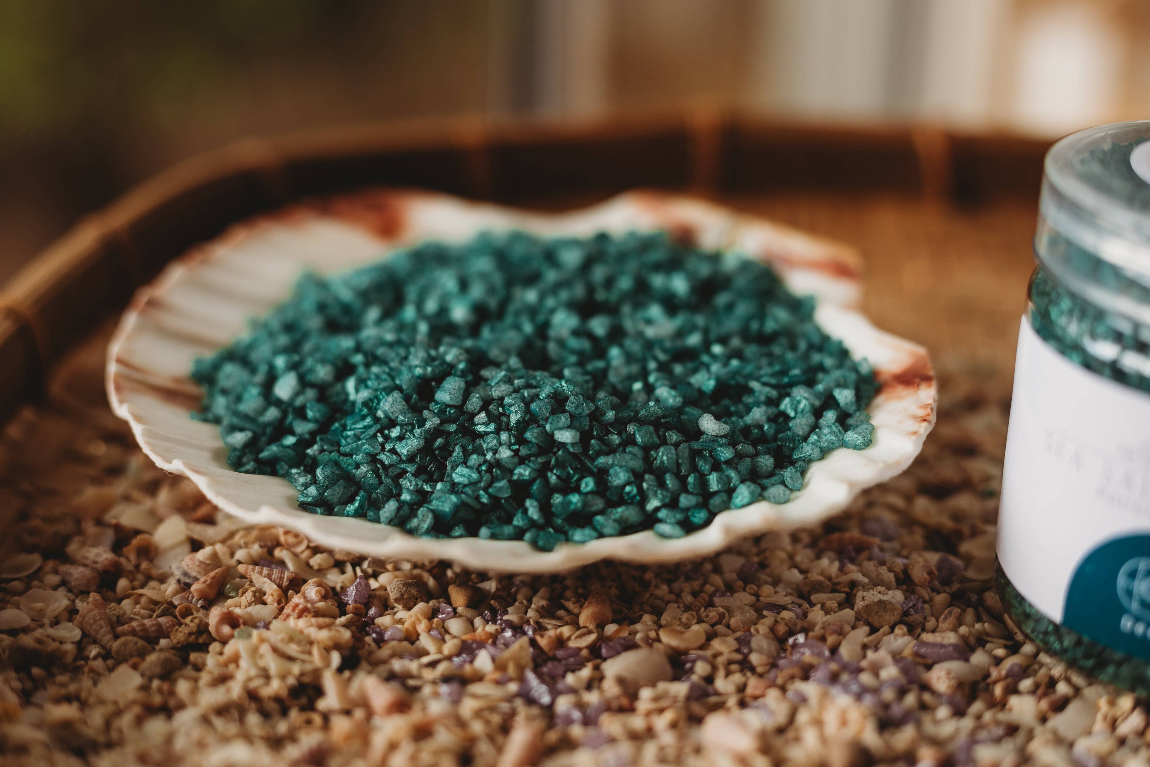 The Saltwater Collective - Deep Sea - Dark Emerald Green Sea Salt Shimmers Small