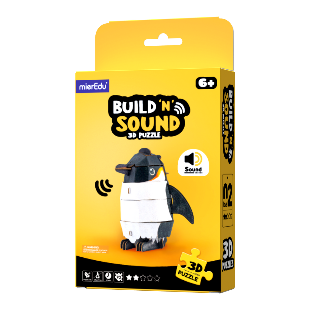 MierEdu - POPUZ BUILD 'N' SOUND 3D PUZZLE - Polar