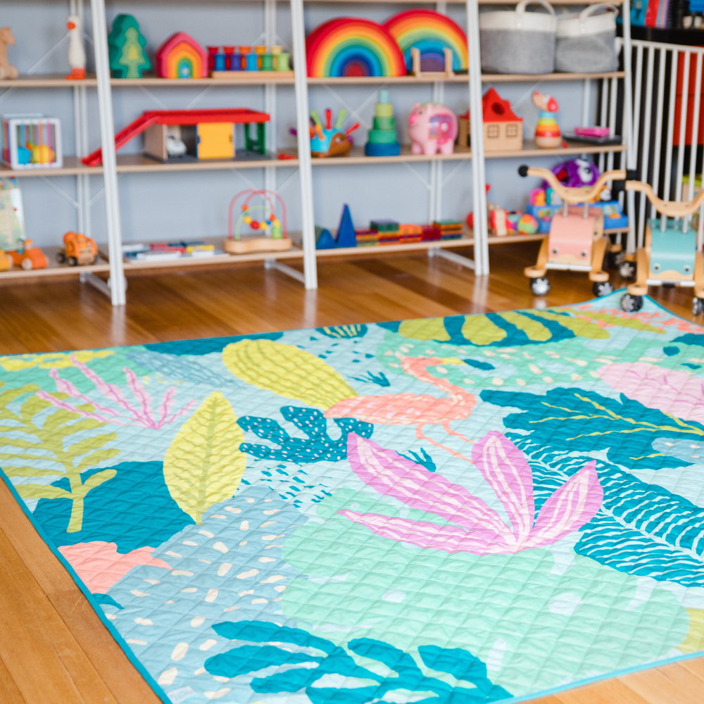 Rudie Nudie Designs - Flamingo-A-Go-Go Playmat [Large]