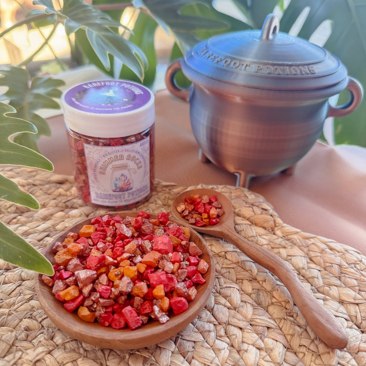 Barefoot Potions Shimmer Rocks - Dragon Fire