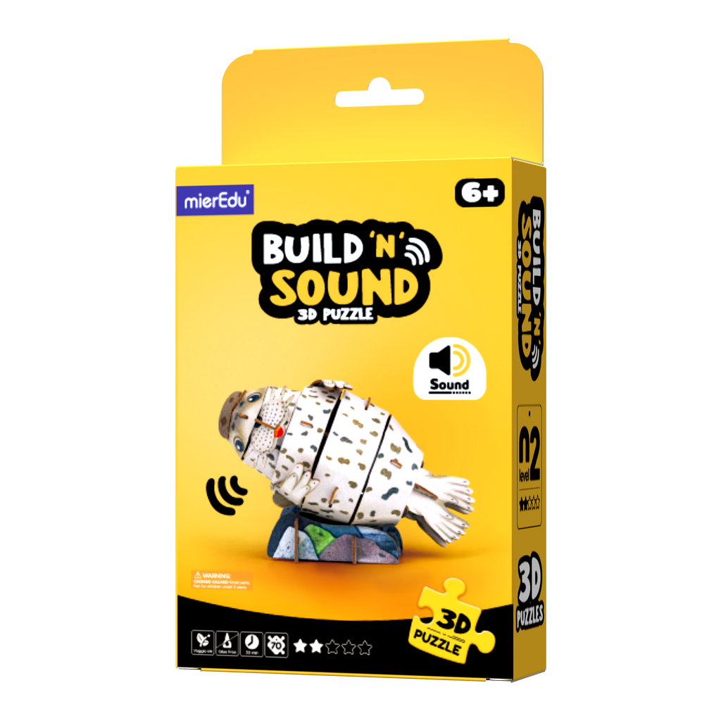 MierEdu - POPUZ BUILD 'N' SOUND 3D PUZZLE - Polar