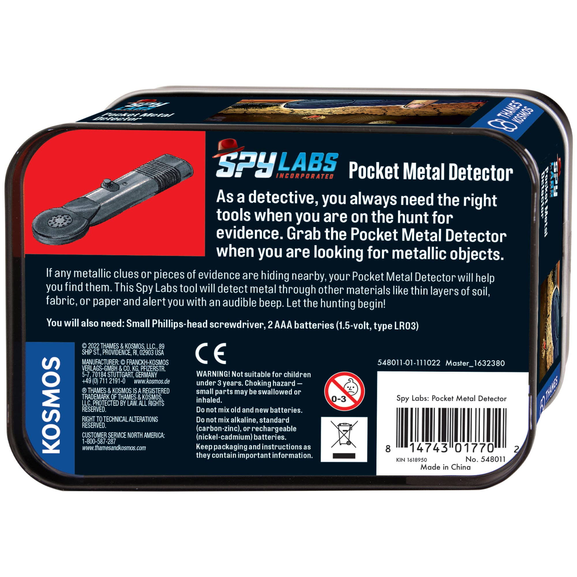 Science & Nature - Spy Labs Pocket Metal Detector